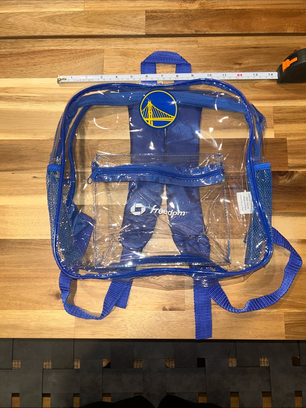 Golden State Warriors Clear Backpack Fan Night 4/9/26